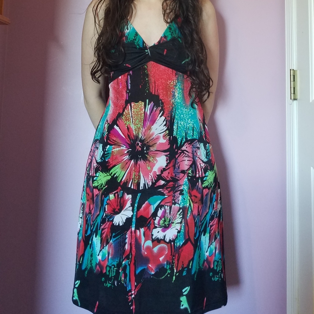 Flower Cover-up Dress